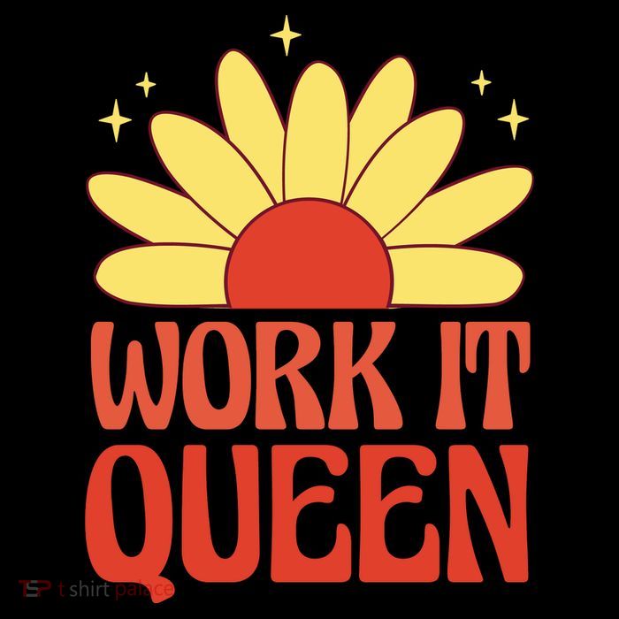 Work It Queen Sunflower Cute Gift Visor