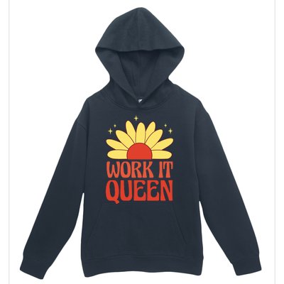 Work It Queen Sunflower Cute Gift Urban Pullover Hoodie