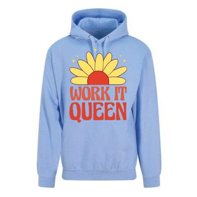 Work It Queen Sunflower Cute Gift Unisex Surf Hoodie