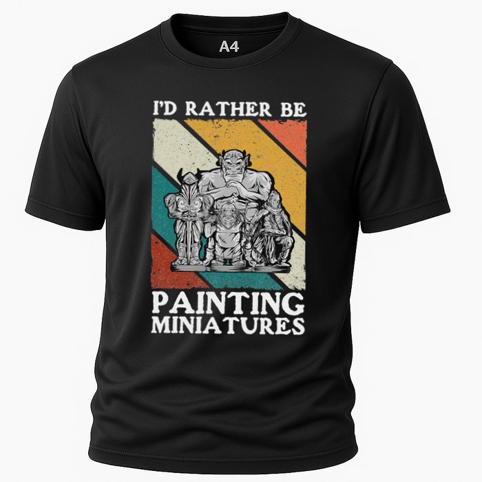 Wargamer ID Rather Be Painting Miniatures Cooling Performance Crew T-Shirt