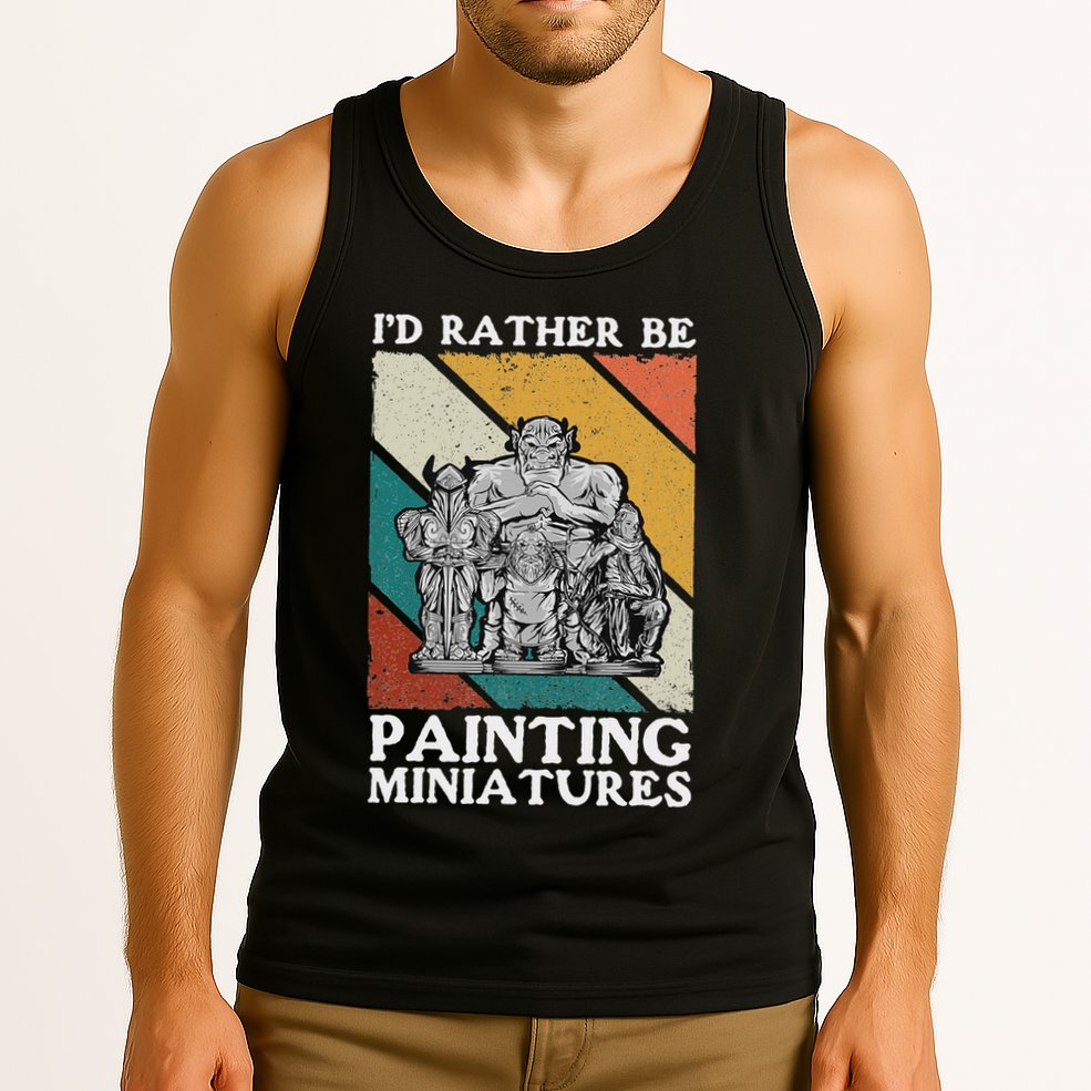 Wargamer ID Rather Be Painting Miniatures Tank Top