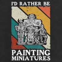 Wargamer ID Rather Be Painting Miniatures Golf Towel