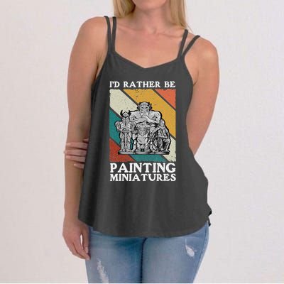 Wargamer ID Rather Be Painting Miniatures Women's Strappy Tank