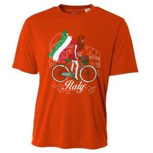 When In Rome Gift Design Beautiful Italy Design Gift Cooling Performance Crew T-Shirt