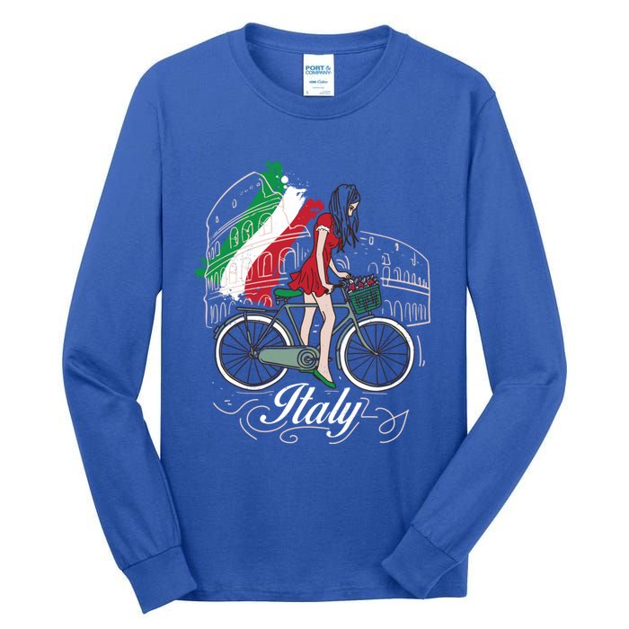 When In Rome Gift Design Beautiful Italy Design Gift Tall Long Sleeve T-Shirt