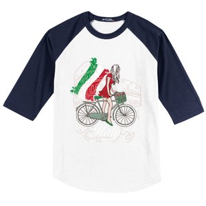 When In Rome Gift Design Beautiful Italy Design Gift Baseball Sleeve Shirt