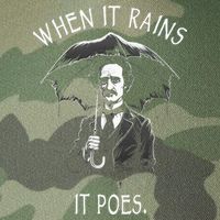 When It Rains It Poes Funny Edgar Allan Poe Legacy Tie Dye Trucker Hat
