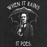 When It Rains It Poes Funny Edgar Allan Poe 11oz C Handle Ceramic Mug