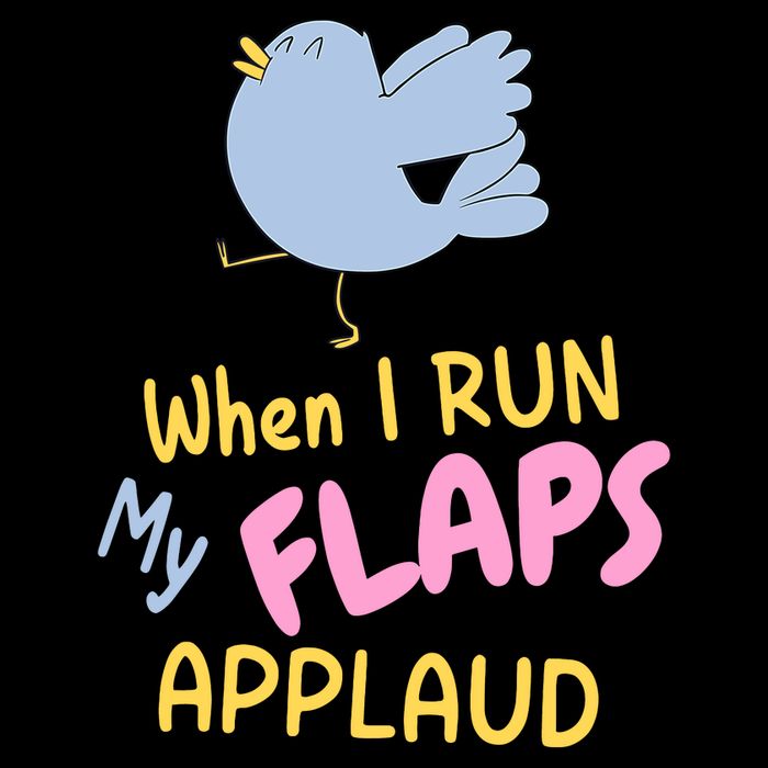 When I Run My Flaps Applaud Funny Bird Meme Drawstring Bag