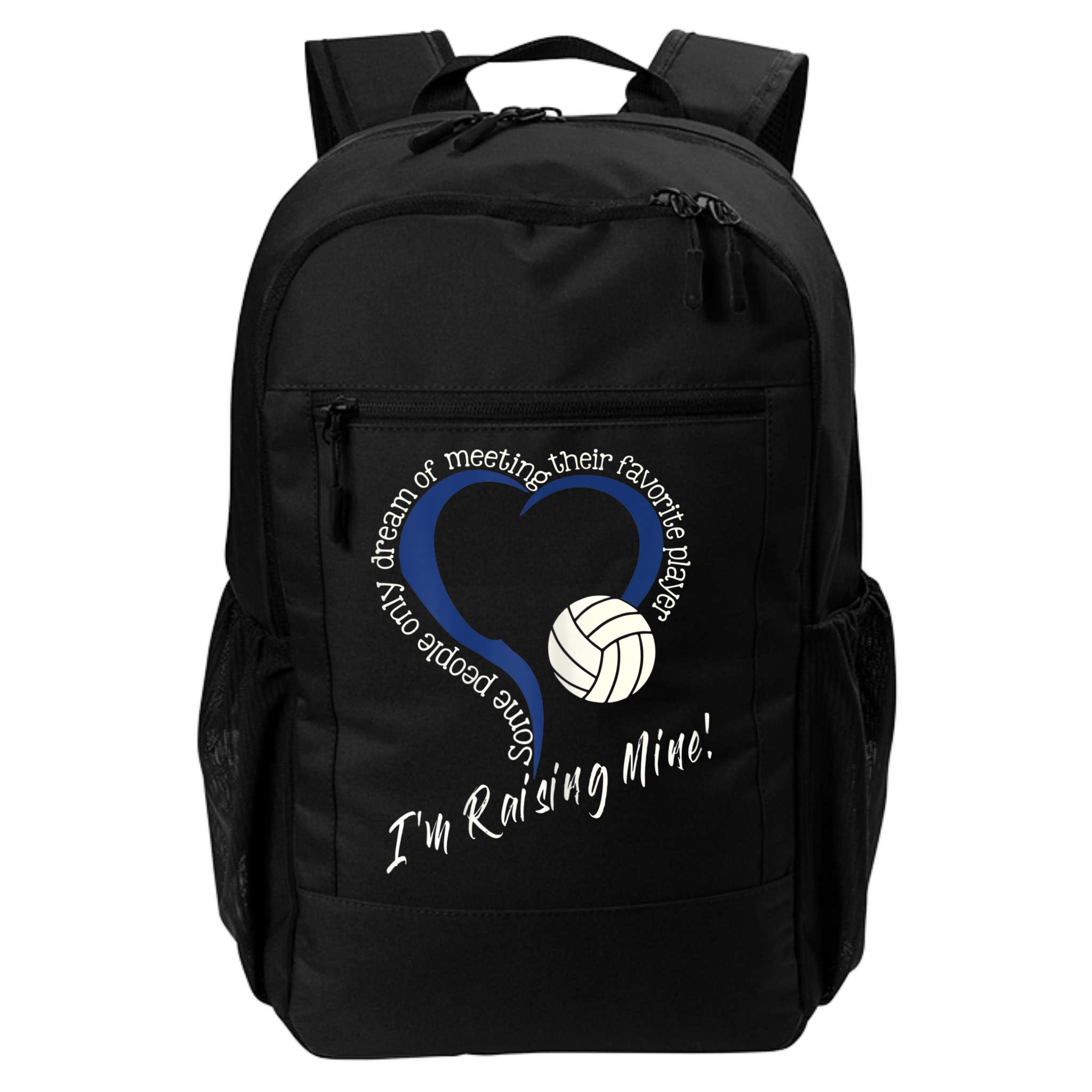 Womens I'm Raising Mine! Volleyball Mom Backpack