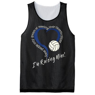 Womens I'm Raising Mine! Volleyball Mom Mesh Reversible Basketball Jersey Tank