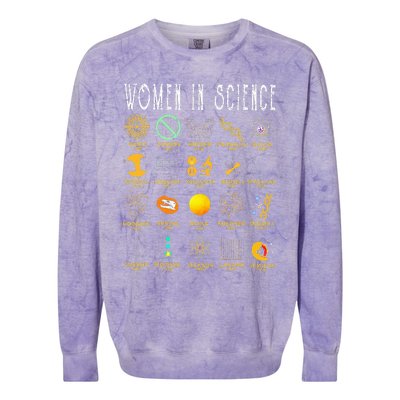 Women In Science Colorblast Crewneck Sweatshirt