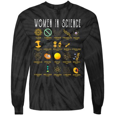 Women In Science Tie-Dye Long Sleeve Shirt