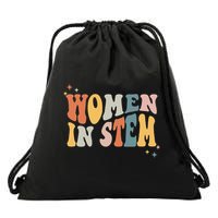 Women In Stem Steminist Science Female Engineer Tech Drawstring Bag