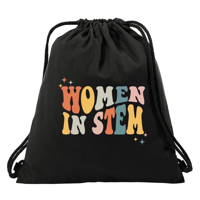 Women In Stem Steminist Science Female Engineer Tech Drawstring Bag