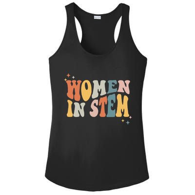 Women In Stem Steminist Science Female Engineer Tech Ladies PosiCharge Competitor Racerback Tank