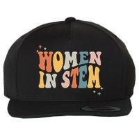 Women In Stem Steminist Science Female Engineer Tech Wool Snapback Cap