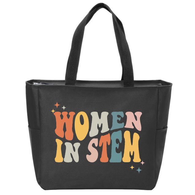 Women In Stem Steminist Science Female Engineer Tech Zip Tote Bag