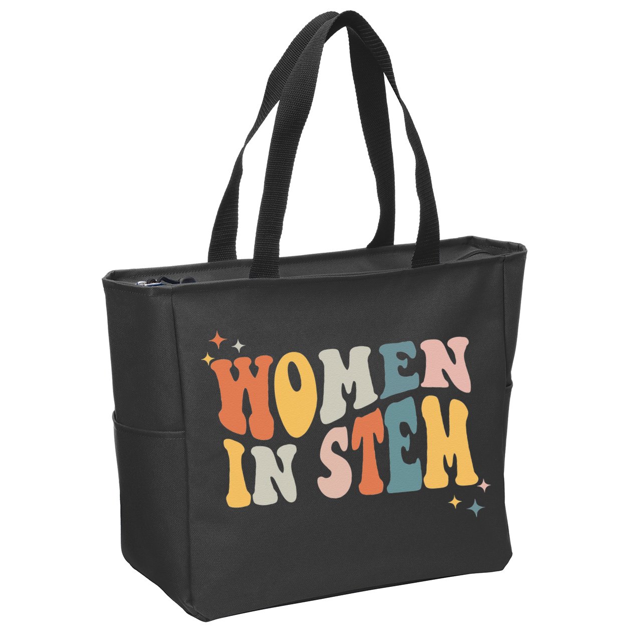 Women In Stem Steminist Science Female Engineer Tech Zip Tote Bag