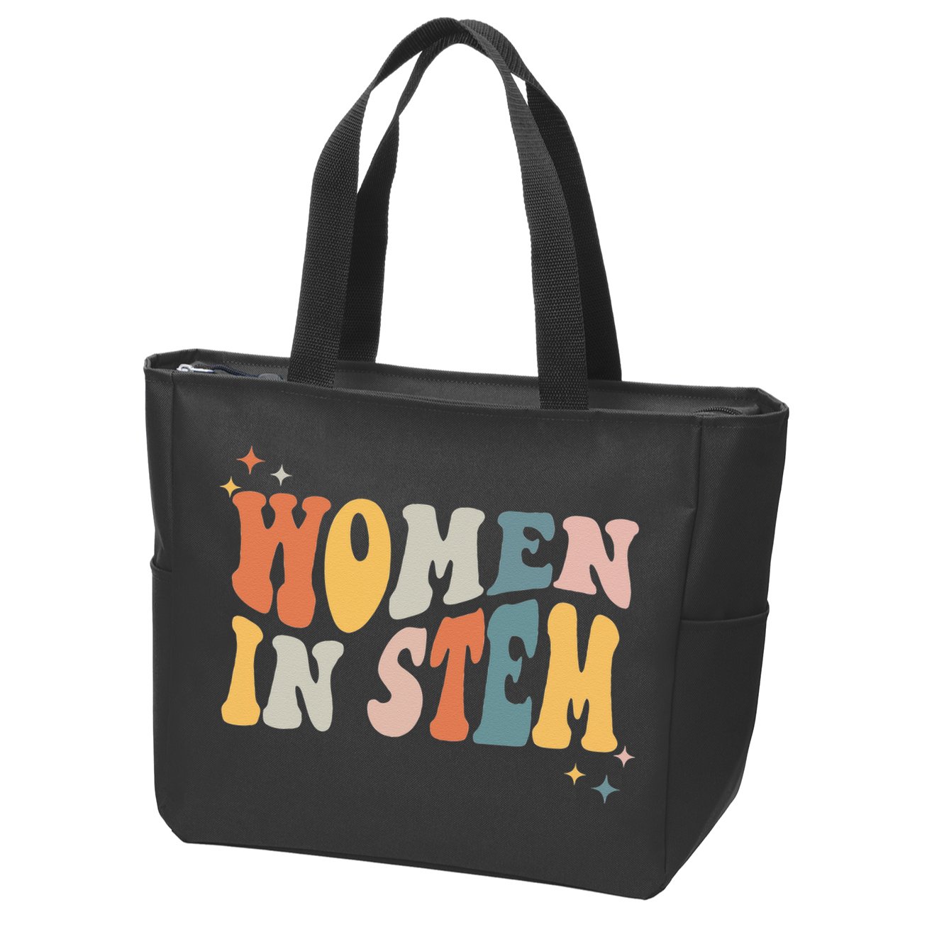 Women In Stem Steminist Science Female Engineer Tech Zip Tote Bag