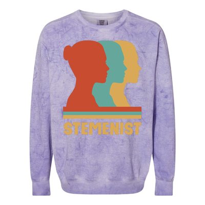 Women In Stem Colorblast Crewneck Sweatshirt