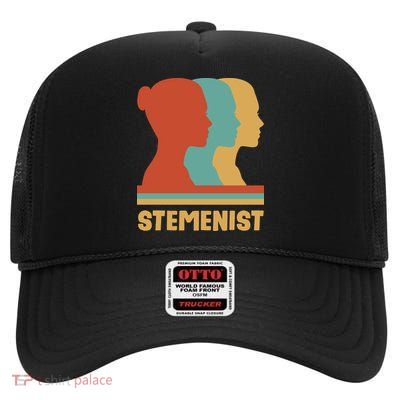 Women In Stem High Crown Mesh Back Trucker Hat