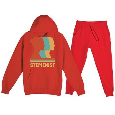 Women In Stem Premium Hooded Sweatsuit Set