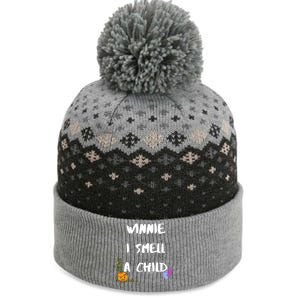 Winnie I Smell A Child Halloween Pregnancy Gift The Baniff Cuffed Pom Beanie