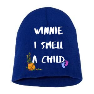 Winnie I Smell A Child Halloween Pregnancy Gift Short Acrylic Beanie