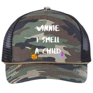 Winnie I Smell A Child Halloween Pregnancy Gift Retro Rope Trucker Hat Cap