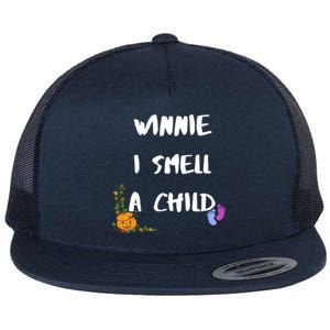 Winnie I Smell A Child Halloween Pregnancy Gift Flat Bill Trucker Hat