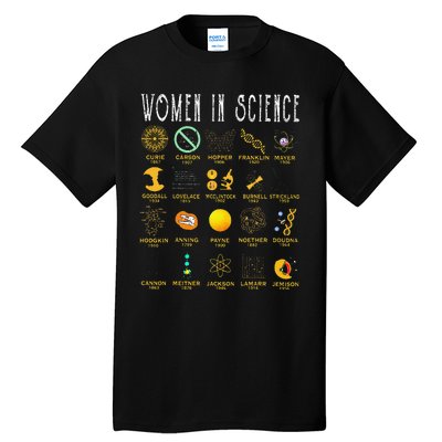 Women In Science Tall T-Shirt