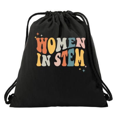 Women In Stem Steminist Science Female Engineer Tech Drawstring Bag