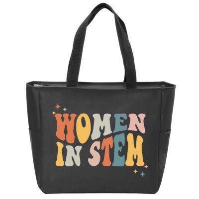 Women In Stem Steminist Science Female Engineer Tech Zip Tote Bag