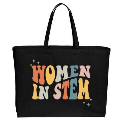 Women In Stem Steminist Science Female Engineer Tech Cotton Canvas Jumbo Tote