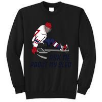 Wheelchair Ice Sled Hockey Handicap Sport Disabled Player Sweatshirt