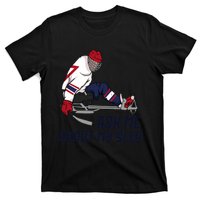 Wheelchair Ice Sled Hockey Handicap Sport Disabled Player T-Shirt