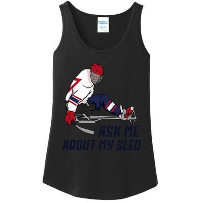 Wheelchair Ice Sled Hockey Handicap Sport Disabled Player Ladies Essential Tank