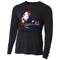 Wheelchair Ice Sled Hockey Handicap Sport Disabled Player Cooling Performance Long Sleeve Crew