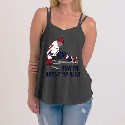 Wheelchair Ice Sled Hockey Handicap Sport Disabled Player Women's Strappy Tank