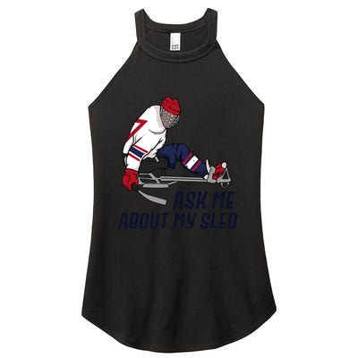 Wheelchair Ice Sled Hockey Handicap Sport Disabled Player Women's Perfect Tri Rocker Tank