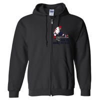 Wheelchair Ice Sled Hockey Handicap Sport Disabled Player Full Zip Hoodie