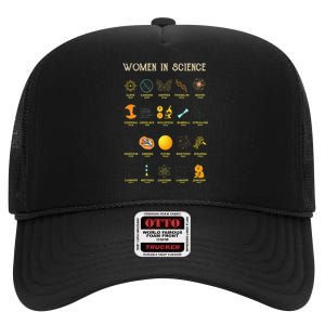 Women In Science High Crown Mesh Back Trucker Hat