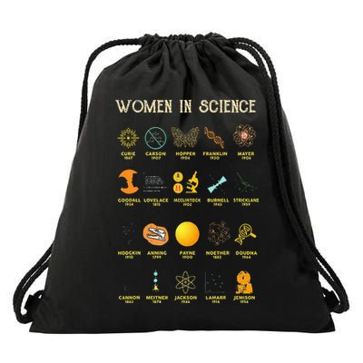 Women In Science Drawstring Bag