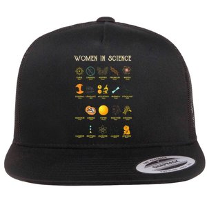 Women In Science Flat Bill Trucker Hat