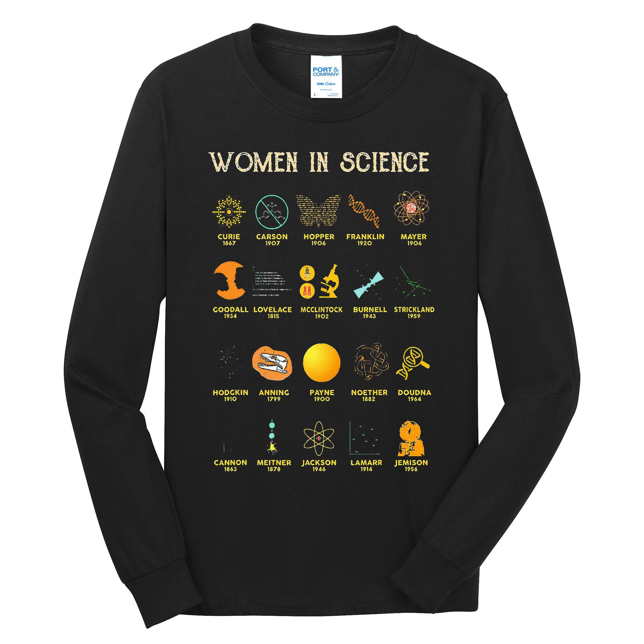 Women In Science Tall Long Sleeve T-Shirt