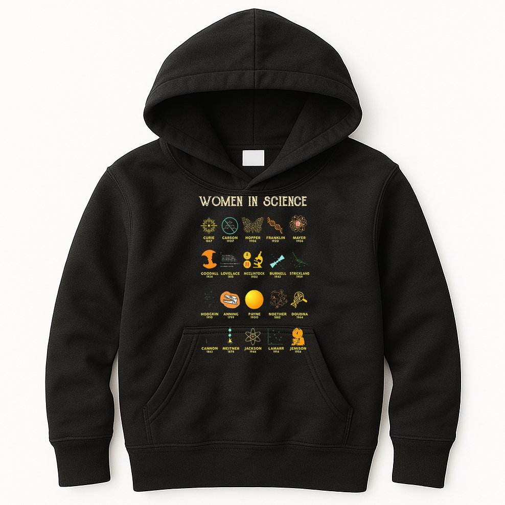 Women In Science Kids Hoodie