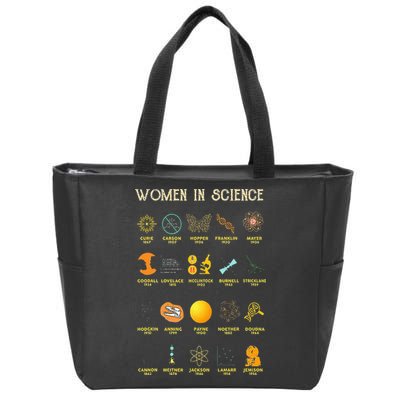 Women In Science Zip Tote Bag