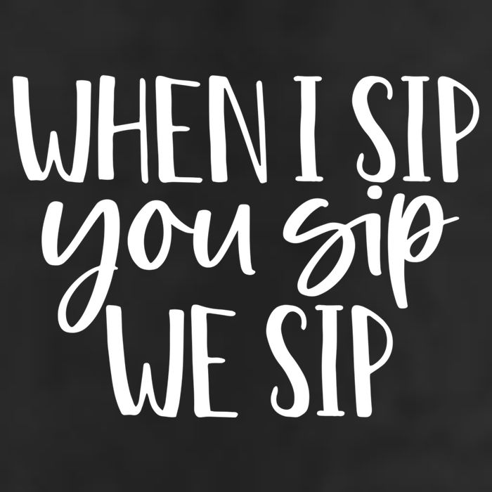 When I Sip You Sip We Sip Funny Bachelorette Bridal Party Gift Knit Cap Winter Beanie
