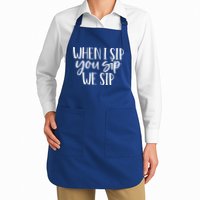 When I Sip You Sip We Sip Funny Bachelorette Bridal Party Gift Apron